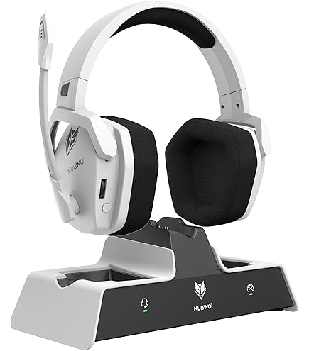 Amazon | NUBWO ワイヤレスゲーミングヘッドセット マイク付き