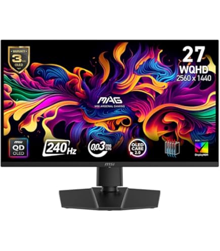 Alienware 27 Gaming Monitor - AW2725D, QHD (2560x1440), 280Hz, QD