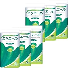 エリエール トイレットペーパー 30m×72ロール(12ロール×6パック) ダブル パルプ100% リラックス感のある香り 【ケース販売】