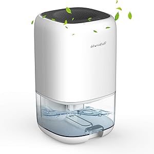 KLOUDIC 除湿機 除湿器 小型 最新版 1000ml大容量 ペルチェ式 省エネ 強力除湿 梅雨対策 部屋干し 自動停止機能 7色ランプ 軽量 静音作業 お風呂場 台所 書棚 オフィス 日本語説明書付 ホワイト