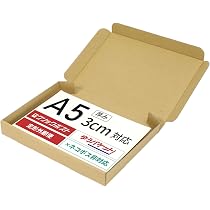 Amazon.co.jp: アースダンボール 段ボール ゆうパケット 箱 A5 3cm厚