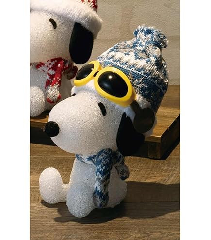 Amazon.co.jp: クリスマスライト ミニスヌーピー ストライプ 高さ13cm