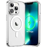 JEDirect iPhone13ProMax マグネット ケース(13 Pro Max 6.7インチ用) MagSafe ワイヤレス充電対応 衝撃吸収 バンパーカバー 傷つけ防止 透明バック (クリア)