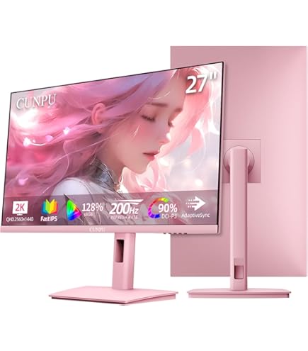 Pixio PX278 Wave Pink 27 inch 180Hz Refresh Rate FHD 1440p