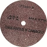 United Abrasives/SAIT 29200 4 by 1/4 by 5/8 A24 UA-MTX Cotton Fiber Wheel, 10-Pack [並行輸入品]