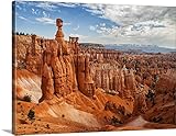 Annコリンズプレミアムシックラップキャンバス壁アート印刷題名ユタ州、Bryce Canyon National Park。Thor 's Hammer Rises Above他Hoodoos 40"