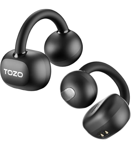 TOZO NC2 Hybrid Noise Cancelling Earbuds - Wireless Bluetooth 5.3, IPX6 Waterproof, Matte Black