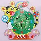 Greensun TMキュートモデル構築キットハンドメイドDIY 3d動物学習時計キッズCrafts教育おもちゃ