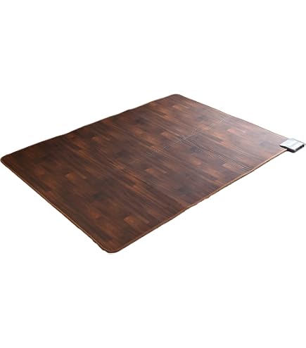 Amazon | カーペット 1.5畳 フローリング調 電気カーペット 128cm