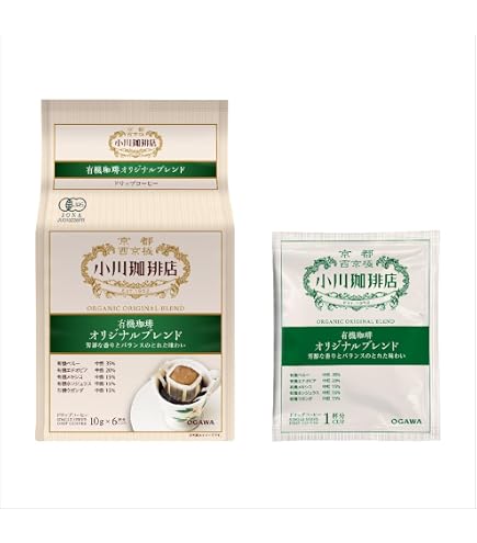 Amazon.co.jp: 小川珈琲店 有機珈琲 オリジナルブレンド ドリップ