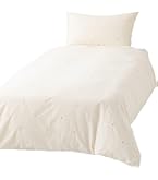 Francfranc フリルチェック　掛け布団カバー ダブル ホワイト×ベージュ 71THlS6Zf-L.jpg_BO30,255,255,