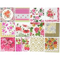 Amazon.co.jp: ペーパーナプキン 12種類 各1枚入 計12枚 紙ナプキン