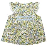 《H29年春物》(日本製) Pample Mousse(パンプルムース) ローンプリント花柄プリントチュニック 90cm /YE NO.DP-71101