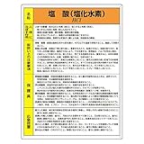 【815-17A】特定化学物質標識 塩酸
