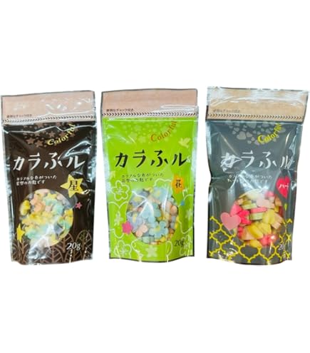 Amazon.co.jp: [セット品]常陸屋本舗 カラふル Colorful 麩 星 20g 1袋