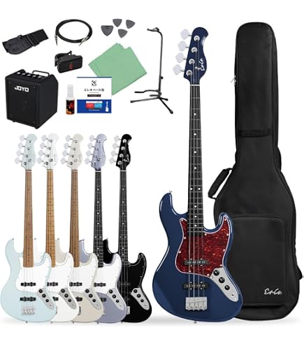 Amazon | LEGEND LJB-Z Blue Black Sunburst ベース 初心者12点セット
