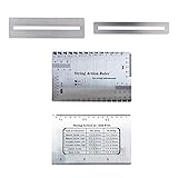 ギター フレット磨き 3本セット 弦高ゲージ 研削 弦高 定規 スケール 指板 測定 保護 ギター ベース 弦楽器 メンテナンスツール 測定ツール