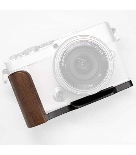 Amazon | WEPOTO Olympus Pen-f用ハンドグリップメタル黒檀木材 GP