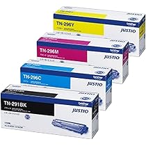 BrotherトナーカートリッジセットTN-296Y/M/C, TN-291BK Amazon | 純正 TN-291BK / TN-296C / TN-296M / TN-296Y 大容量 4色