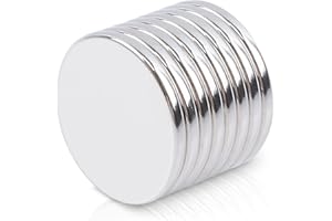 20 mm x 2 mm 丸型 超強力マグネット 小型 強力磁石 円盤 ネオジム磁石 永久強希土類磁石 ホワイトボード 乾拭板 冷蔵庫 オフィス 工芸品 モデルに使用 台所 学校 に最適 8個セット