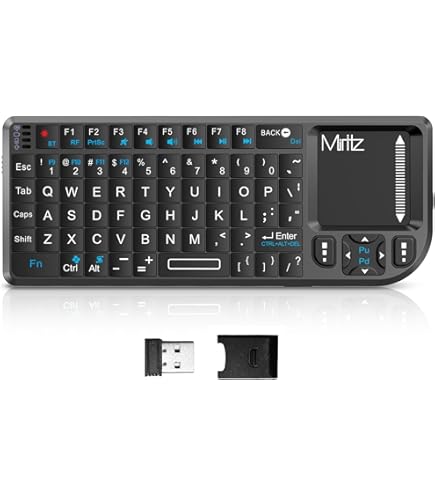 Rii 2.4G Mini Wireless Keyboard with Touchpad Mouse,Lightweight