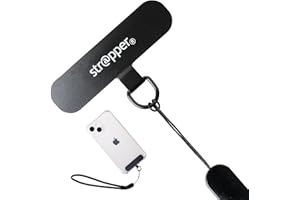 【モノマガジン掲載・NHKおはよう日本出演】 ストラッパー Strapper (マットブラック) スマホ ストラップ 落下防止 携帯ストラップ リストストラップ