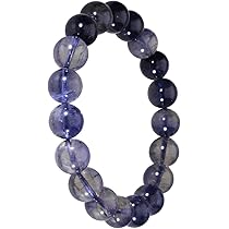 Amazon | 新宿銀の蔵 アイオライト ブレスレット 10.2mm 18cm