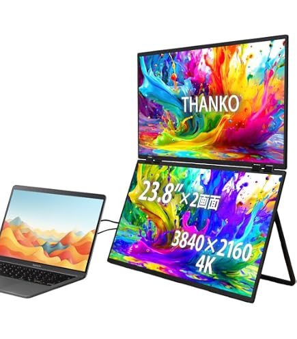 Amazon.co.jp: InnoView 23.8インチ デュアルポータブルモニター 180Hz