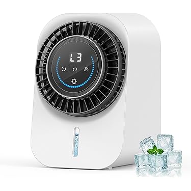 【商談成立】冷風機 冷風扇 3方向で吸水　冷房　オシャレ　グレー　蓋木目調 Amazon | 冷風機 冷風扇【2024新 30L大容量 空気浄化】大型気化式冷風