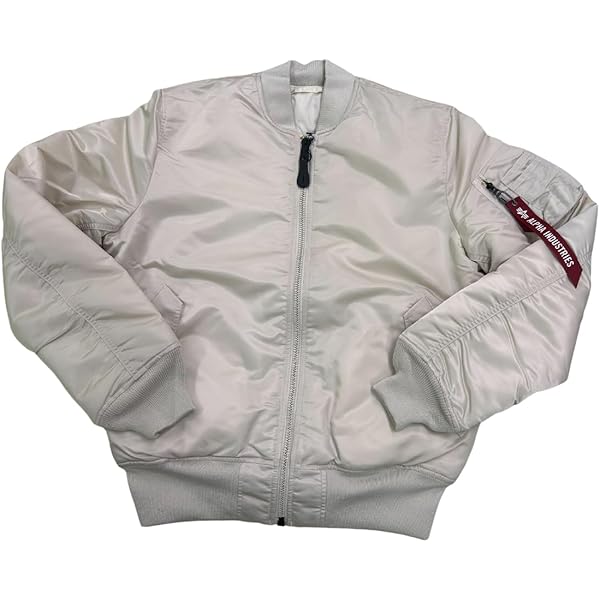 ALPHA INDUSTRIES MA-1 ナイロンジャケット 希少 ホワイト Alpha Industries ALPHA アルファ MA-1ナイロンジャケット US