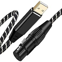 Amazon.co.jp: XLR USBマイクケーブル XLR メスto USB-A HiFi録音