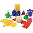 ラーニングリソーシズ (Learning Resources) 算数教材 透明立体図形 & 折りたたみ展開図 正規品 LER0921