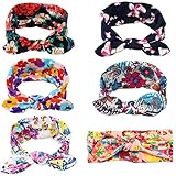 gbateri 6pcs赤ちゃん女の子伸縮性ヘッドバンドwith Bunny Ears for Babies