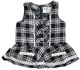 FairyBaby チェック柄ジャンパースカート 90cm ブラック[21] チェック柄生地 S36503-24