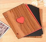 (チ-ンスン) Qingsun　木製フレームカバー 　写真アルバム 写真集 大容量 オシャレ 創造的DIY 　写真 記念 思い出　プレゼント