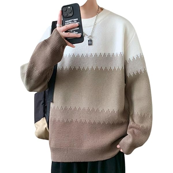 Amazon | [foveitaa] セーター メンズ 秋冬服 厚手 シンプル オシャレ