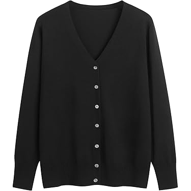 春物大特価⚡️NKNIT❤️長袖カーディガン／ショート丈／無地／黒／サイズ① ザラ ZARA ニットカーディガン クルーネック ショート丈 黒