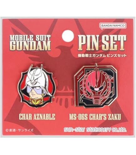 Amazon | 機動戦士ガンダム[ピンバッジ]ピンズセット/シャア＆ジオング