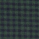 【綿麻/先染生地】約5mm角チェック 7色あります 1m単位で切り売りいたします (グリーン系)