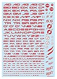 ハイキューパーツ TRデカール3 アルファベット レッド 1枚入 プラモデル用デカール TR3-A-RED