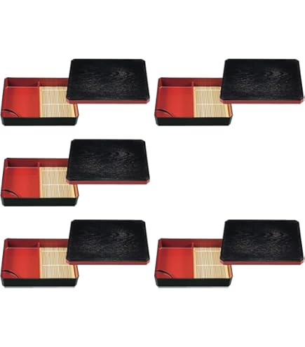 そば器10卓セット・ざるそば 天ざる 　器・盛ざる・皿　　萬葉重(底板付)黒天朱 そば器10卓セット・ざるそば 天ざる 器・盛ざる・皿 萬葉重(底板付)