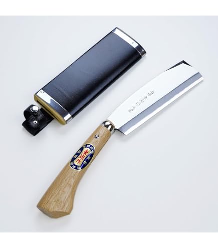 Amazon.co.jp: 本場土佐 火造り鉈 高級 腰ナタ両刃 白紙鋼 210mm