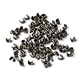 Y.K.K ファスナー用止め金具 上止めパーツ 50組入 金属/4~5号対応 イブシ F2-214
