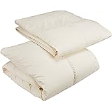 いいはねふとん店 羽毛布団 うもうふとんシングル 2枚合わせ シングル【150cm×210cm】 綿100％生地使用 ホワイトダウン93％ 羽毛増量 合掛0.8kg/肌掛0.3ｋｇ ダウンパワー400ｄｐ以上 かさ高性165ｍｍ以上 パワーアップ加工