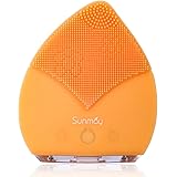 【Sunmay Leaf】Sunmay 洗顔ブラシ ボディブラシ シリコン洗顔ブラシ クレンジングクリーナー 記憶機能付き 防水 充電式 (オレンジ)