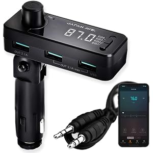 JAPAN AVE.(ジャパンアベニュー) 意匠取得 FMトランスミッター Bluetooth 5.0 高音質 ( AT…