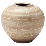 信楽焼 砂泥風紋 花器・花瓶 化粧箱入