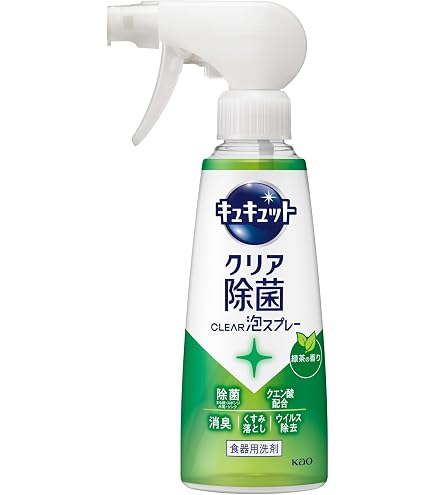 Amazon.co.jp: キュキュット クリア除菌CLEAR泡スプレー 食器用洗剤 奥