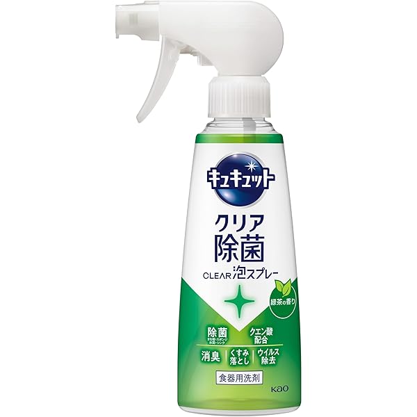 Amazon.co.jp: Kyukyutto Clear Disinfecting Clear Foam Spray, Dish