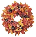 asca リース メープルパインリース 直径35cm オータム A-42420-090